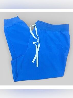 Figs Zamora Jogger Scrub Pants Royal Blue Size 3XL Petite 3X